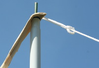 Camping-Freizeit-Sonnensegel (2) 2,5 x 3 m - sandfarben