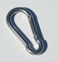 Karabinerhaken Edelstahl M5 zur Befestigung Sonnensegel