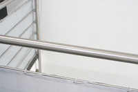 Schweres Polyestergewebe f�r Balkonbespannung  in Ma�anfertigung - Farbe hell silbergrau