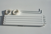 Montagestab (mittelschwer) 2,7 m hoch zum Ausspannen von Sonnensegeln mit elastischen Spanngurten