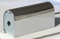 Tilbeh�r 'Universal' rosette i krom - UDEN kabel & wiretr�k-teknologi