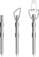 Pakkens indhold - Punktbefestigung komplett aus Edelstahl